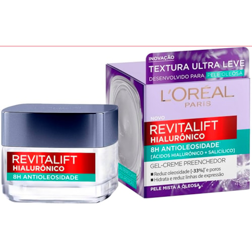 Gel Facial L'Oréal Paris Revitalift Anti Hialurônico 49g