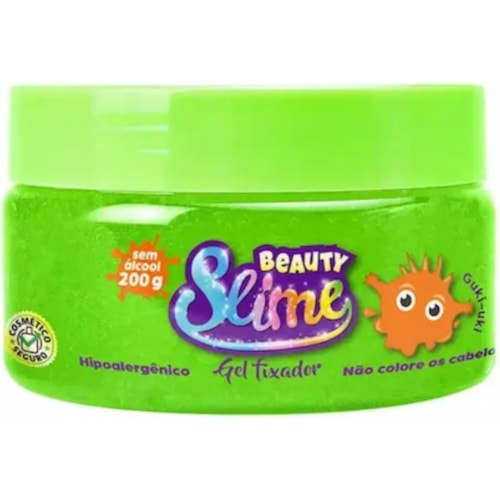 Gel Fixador Beauty Slime Verde Neon 200g