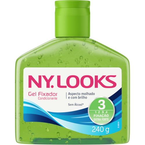 Gel Fixador Ny Looks Verde 240g