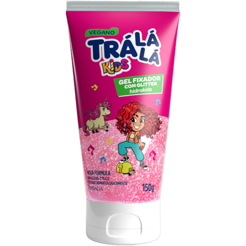 Gel Fixador Trá Lá Lá Kids Com Glitter 150g
