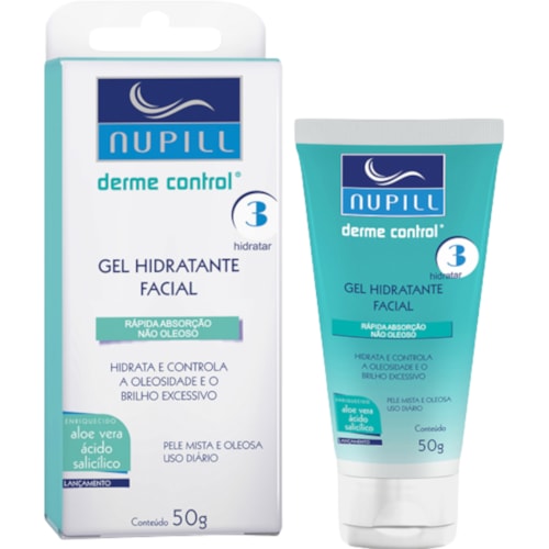 Gel Hidratante Facial Nupill Derme Control 50g