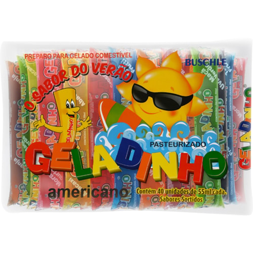 Geladinho Americano Sortido 40x55ml