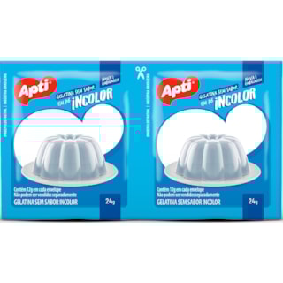 Gelatina Apti Sem Sabor Incolor 24g