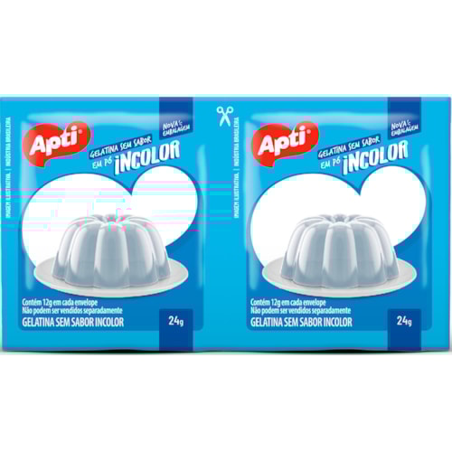 Gelatina Apti Sem Sabor Incolor 24g