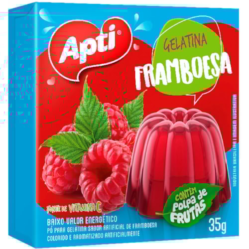 Gelatina Apti Vitaminada Framboesa 35g