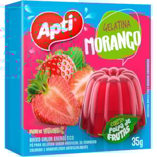 Gelatina Apti Vitaminada Morango 35g