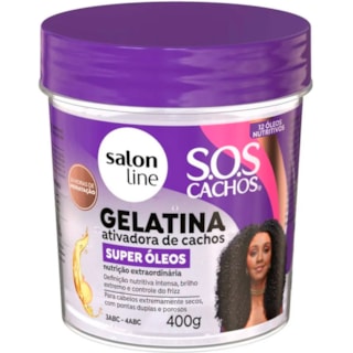 Gelatina Capilar Salon Line SOS Cachos Super Óleos 400g