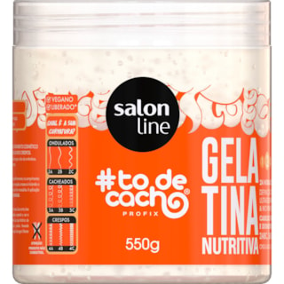 Gelatina Capilar Salon Line Tô de Cacho Profix Nutritiva 550g