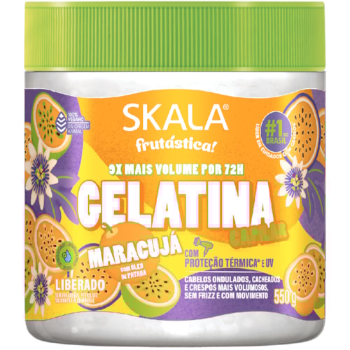 Gelatina Capilar Skala Maracujá 550g