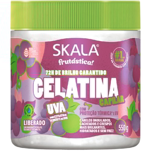 Gelatina Capilar Skala Uva 550g