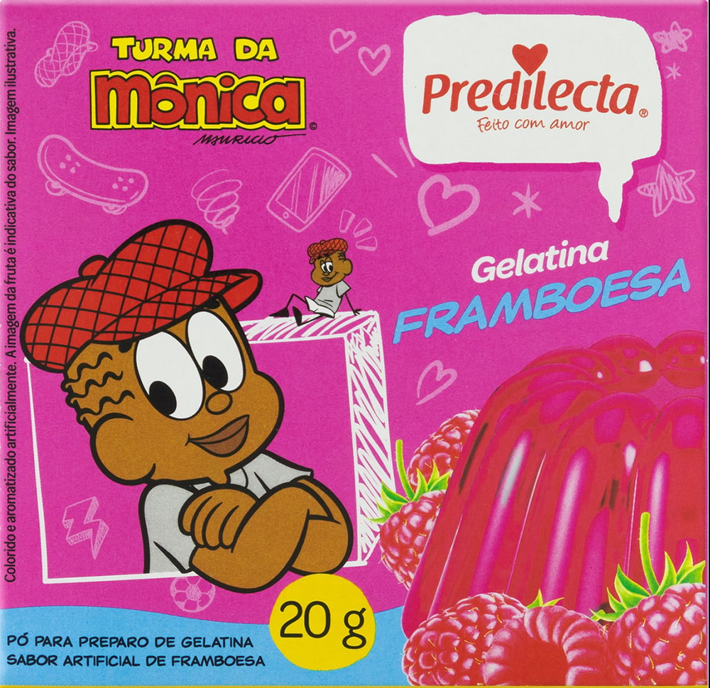 Gelatina Predilecta Sabor Framboesa 20g - Destro