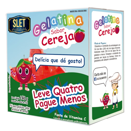 Gelatina Slet Cereja 35g