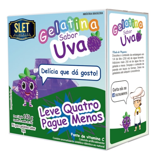 Gelatina Slet Uva 35g