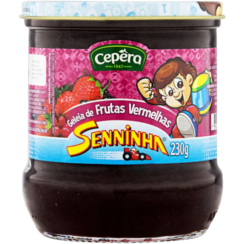 Geleia de Frutas Vermelhas Cepêra Senninha Vidro 230g