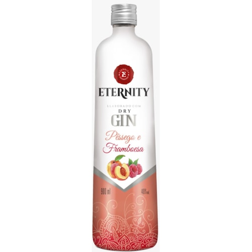Gin Eternity Sabor Pêssego e Framboesa 900ml