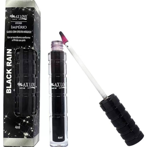 Gloss Labial Max Love Studio Black Rain 01 Black 4ml