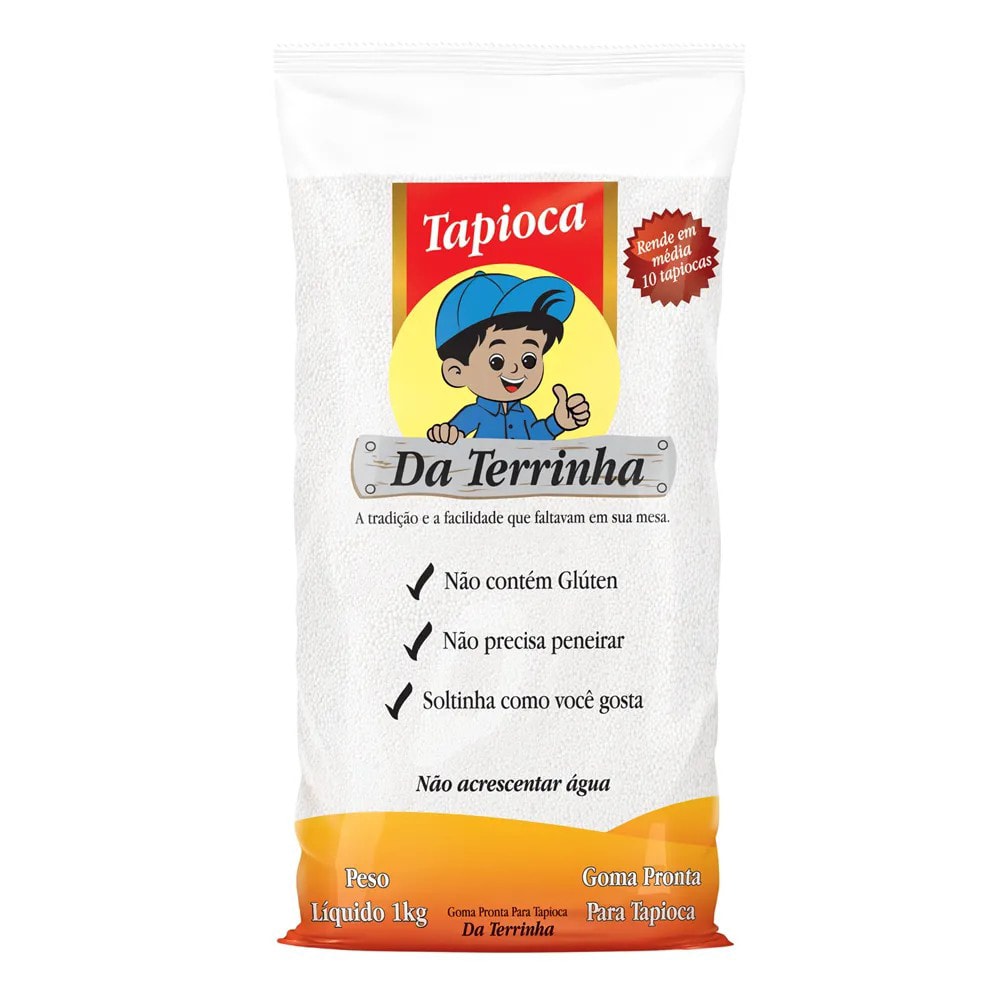 Goma de Tapioca Pronta Da Terrinha 1kg - Destro