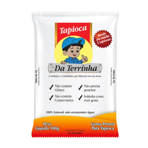 Goma de Tapioca Pronta Da Terrinha 500g