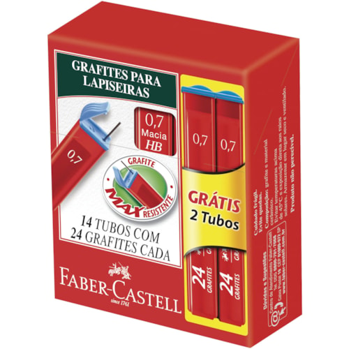 Grafite Escolar Faber-Castell HB 0.7 mm - Destro