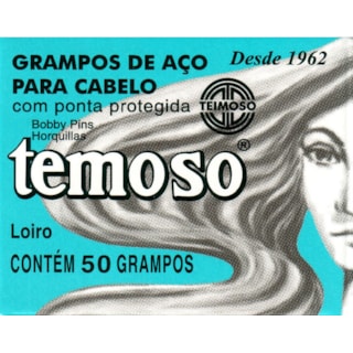 Grampos Para Cabelo Temoso Loiro N5 50 Unidades