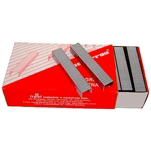 Grampos para Grampeador Chaparrau Cobreado 26/6 - 1000 unidades