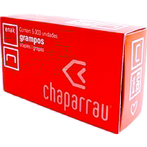 Grampos para Grampeador Chaparrau Cobreado 26/6 - 5000 unidades