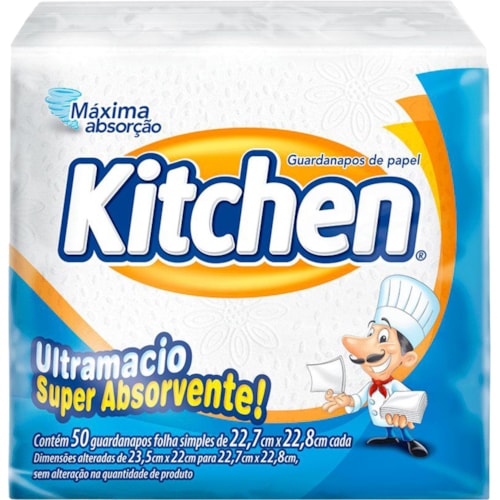 Guardanapo Kitchen 22,7x22,8cm 50 unidades
