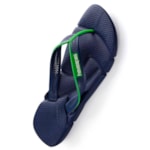 Havaianas Masculinas Power Marinho e Verde Folha 45/46