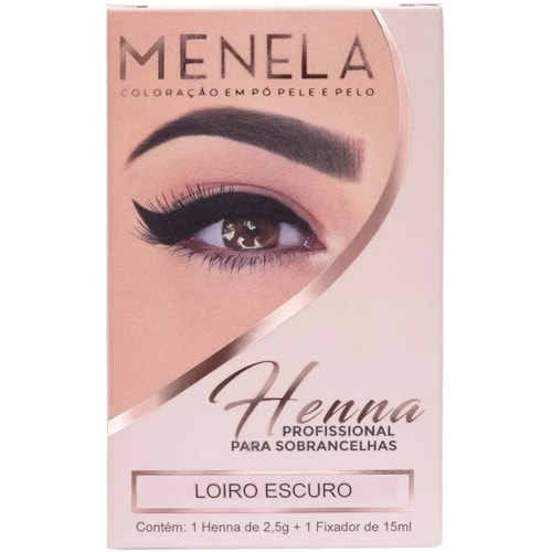 Henna Para Sobrancelhas Menela Loiro Escuro
