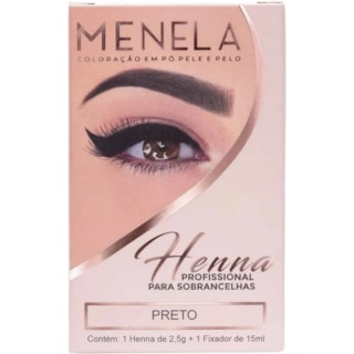 Henna Para Sobrancelhas Menela Preto