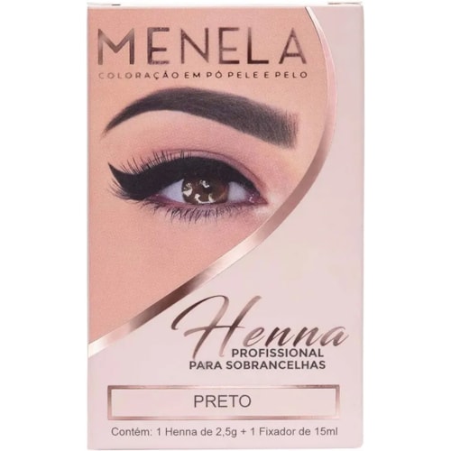 Henna Para Sobrancelhas Menela Preto