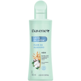 Hidratante Corporal Davene Leite de Aveia Flor de Algodão 180ml