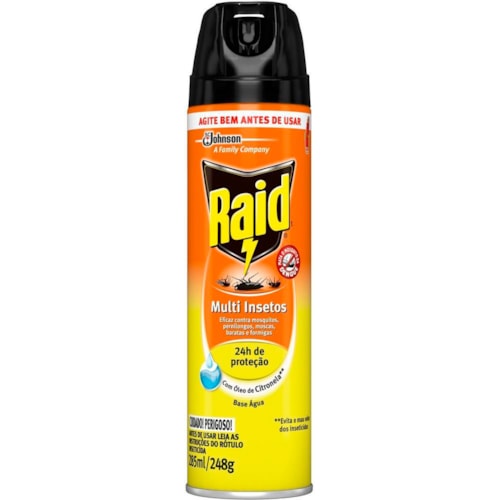 Inseticida Aerossol Raid Multi-insetos Citronela 285ml