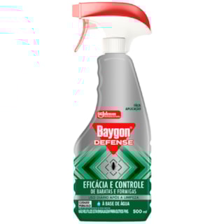 Inseticida Baygon Defense Mata Baratas e Formigas Spray 500ml
