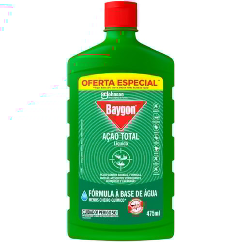 Inseticida Líquido Baygon Ação Total Base Água 475ml Oferta Especial