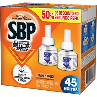 Inseticida Líquido SBP 45 Noites 2x35ml Promocional