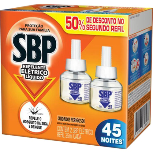 Inseticida Líquido SBP 45 Noites 2x35ml Promocional