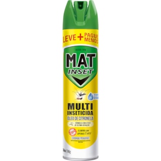 Inseticida Mat Inset Óleo de Citronela Aerossol Promocional 360ml