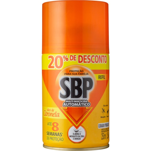 Inseticida SBP Aerossol Óleo de Citronela 250ml Promocional