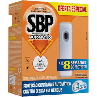 Inseticida SBP Automático Grátis Refil 250ml