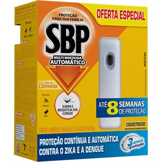 Inseticida SBP Automático Óleo de Citronela Refil 250ml