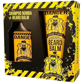 Kit Barba Forte Danger Shampoo 90ml + Balm 60g