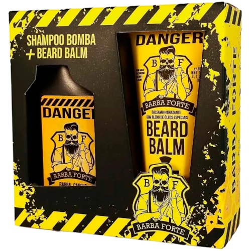 Kit Barba Forte Danger Shampoo 90ml + Balm 60g