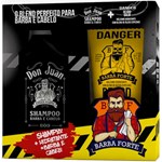 Kit Barba Forte Shampoo Don Juan 250ml e Balm Danger 170ml