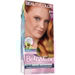 Kit Coloração Beautycolor S/ Amônia Ruivo Dourado 7.43