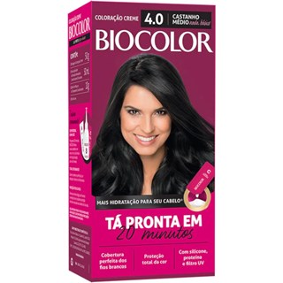Kit Coloração Biocolor 4.0 Castanho Médio