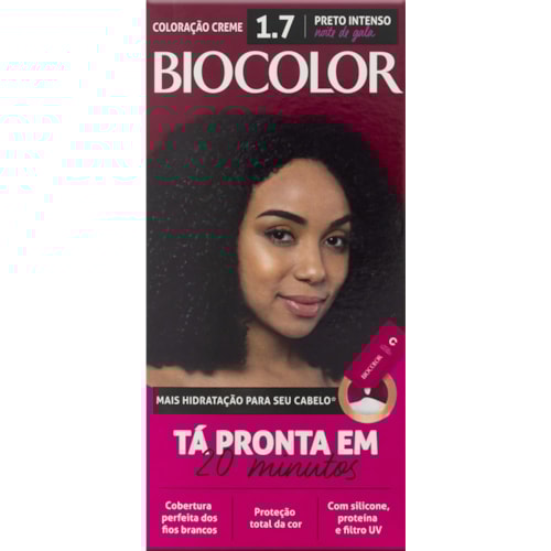 Kit Coloração Biocolor Preto Intenso 1.7