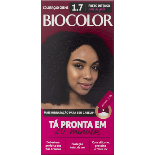 Kit Coloração Biocolor Preto Intenso 1.7