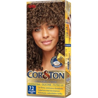 Kit Coloração Cor&Ton 7.3 Louro Médio Matte