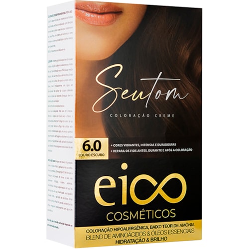 Kit Coloração Eico Seu Tom - Louro Escuro 6.0